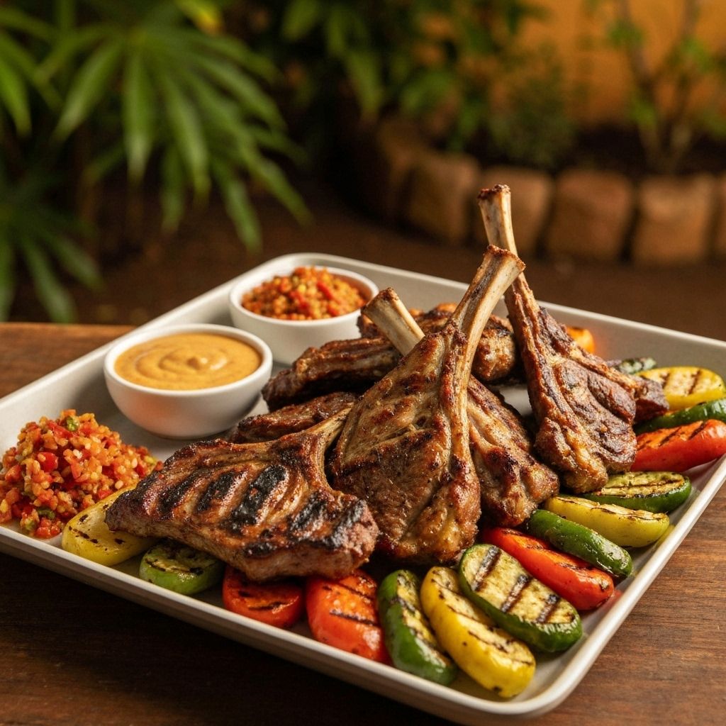 steaks grilled meat platter